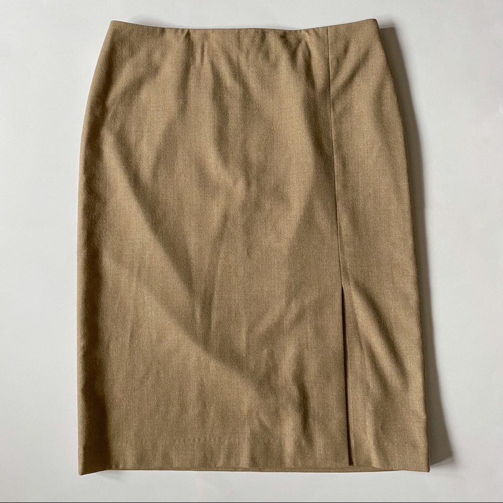 Talbots Front Slit Wool Skirt Invisible Zipper